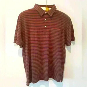 Patagonia Men’s Polo Shirt Striped Short Sleeve X Small Soft Organic Cotton